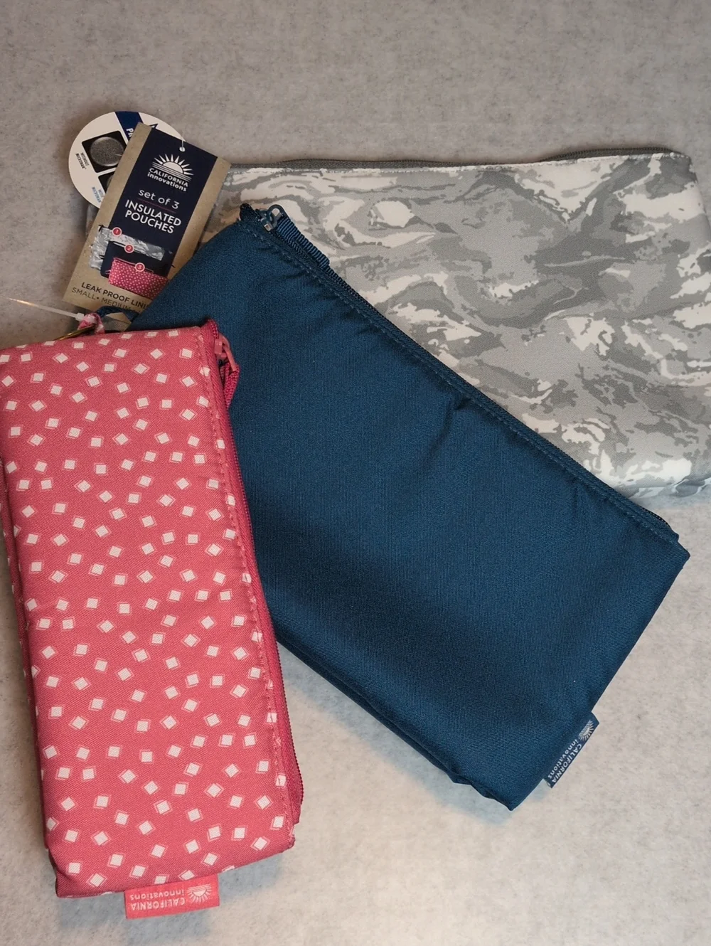 Insulated Snack Pouches Set of 3 California Innovations